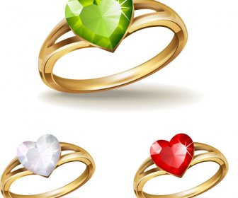 골드와 다이아몬드 결혼 반지 컬렉션