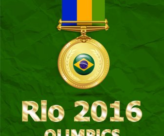 الميدالية الذهبية الأولمبية ريو 2016