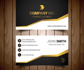 Gold Nachtigallenböden Corporate Business Card