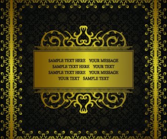 Golden Luxe Section Vector Graphics