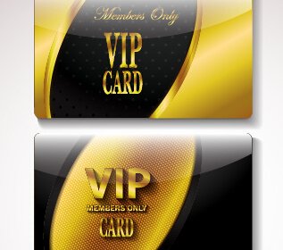 Golden Vip Einladungskarten Vektor-design
