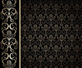 Gorgeous Decorative Pattern Wallpaper Background Vector Graphic