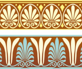 Griechischen Ornament Muster Grenzen Vektor