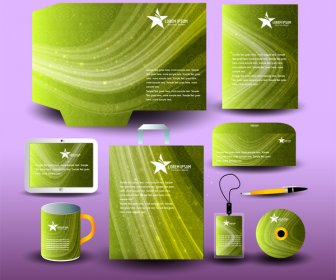 Green Abstract Corporate Identity Template