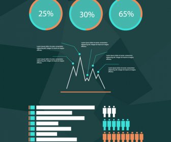 Grüne Corporate Infografik