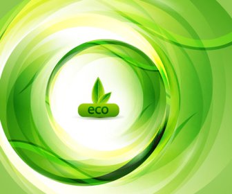 Elementos De Eco Verde Fundo Vector