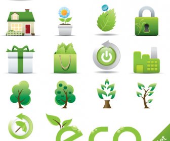 ícone De Vetor De Protecção Ambiental Verde