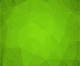 Grüne Geometrische Formen Hintergrund Vektor