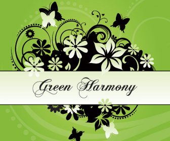 green harmony vector graphic