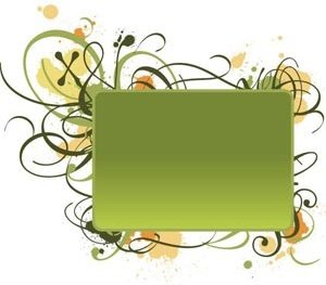 зеленые линии дизайн элементы шаблона баннер вектор