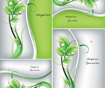 緑の植物デザインのベクトル