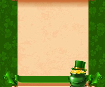 Green Saint Patrick Day Background Vector