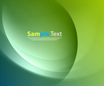 Green Smooth Twist Light Lines Vector Background