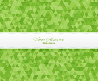 Green Triangle Geometric Abstract Background