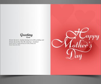 Vector De Concepto De Tarjeta De Felicitación Madres Día Texto Creativo