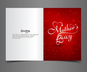 Greeting Card Mothers Day Creative Text Concept Vector
