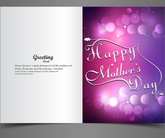Kartkę Z życzeniami Matki Dzień Tekst Kreatywnych Koncepcji Wektor