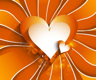 Tebrik Kartı Sevgililer Günü Kalpleri Renkli Arka Plan Düğün Davetiye Kartı Vektör Için