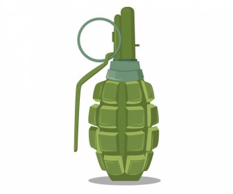 Grenade Icon Modern 3d Shape Sketch
