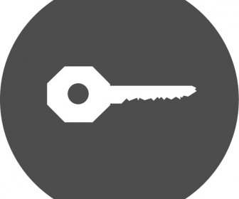 Grey Key Icon