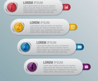 Grey Lines With Color Circles Infographic Template