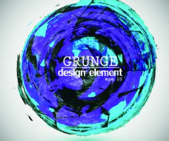 Grunge Design Elemente Aquarell Hintergrund Vektor