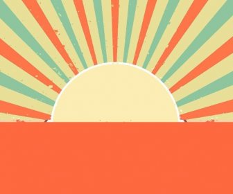 Sunburst Vector Grunge Background