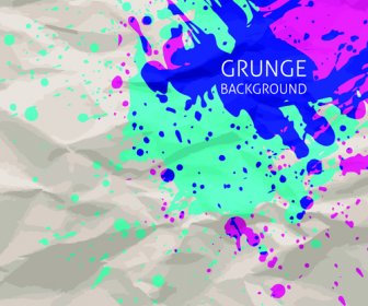 Grunge Watercolor Background Vector Design