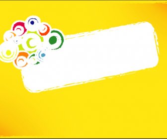 Grunge Banner Kuning Latar Belakang