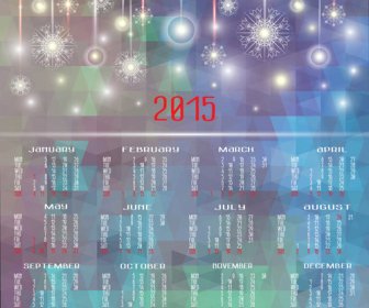Snowflake15 カレンダー ベクトルとハレーション