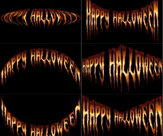 Halloween Background Sets Design With Scary Style