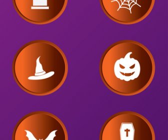 Conjunto De ícones De Halloween