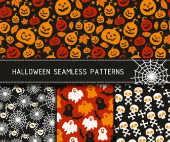 Halloween Patterns Illustration