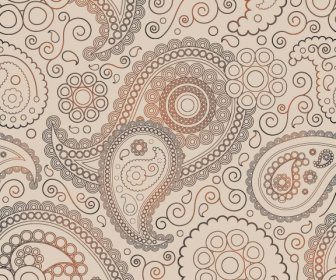 Schinken-dekorative Muster-vetcor