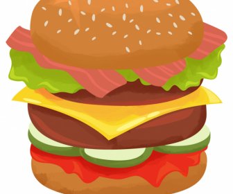 hamburger icon colorful stack sketch