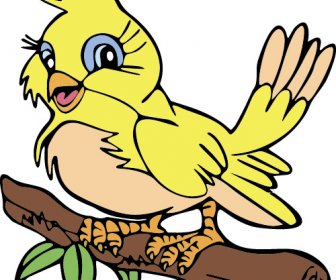 Uccello Stili Del Fumetto Disegnato A Mano