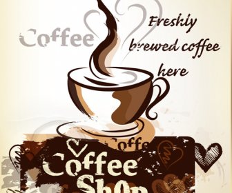 Hand Drawn Coffee Art Backgrounds
