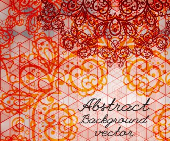 Hand Drawn Lace Abstract Background