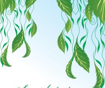 Hanging Leaves Vector