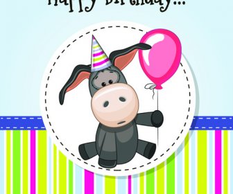 Happy Birthday Baby Greeting Cards Vector