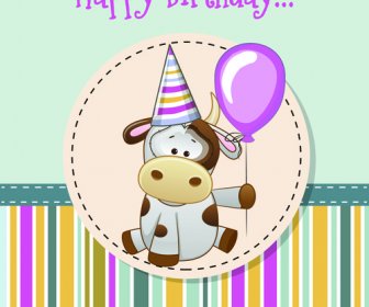 Happy Birthday Baby Greeting Cards Vector