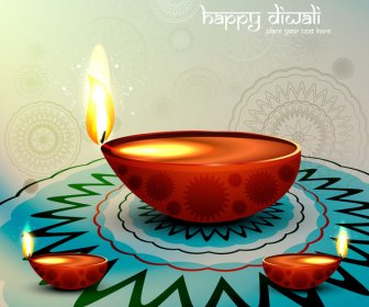 Feliz Diwali Vetor De Fundo