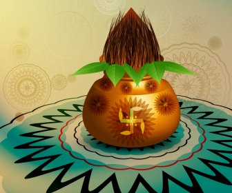Happy Diwali Hintergrund Vektor