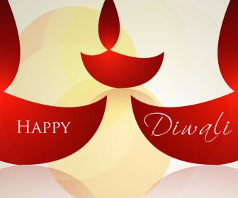 Happy Diwali Design Vektorgrafik Farbigen Hintergrund