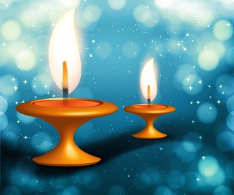 Happy Diwali Lễ Hội đầy Màu Sắc đường Sóng Lễ Kỷ Niệm Thẻ Minh Hoạ Vector