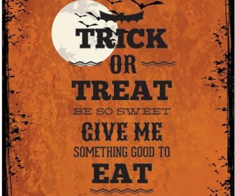 Feliz Halloween Grunge Poster Design
