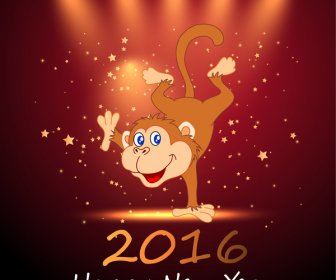 행복 한 원숭이 년 2016