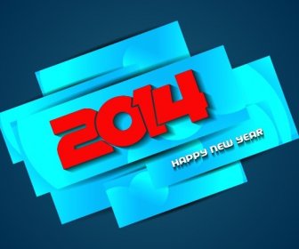 행복 한 새로운 Year14 배경 크리에이 티브 디자인