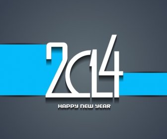 幸福的新year14背景創意設計