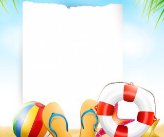 Happy Summer Holidays Elements Vector Background
